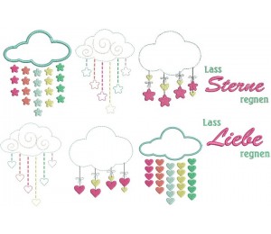 Stickserie - Lass Liebe regnen